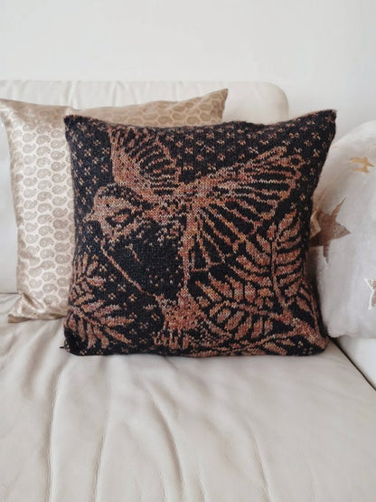 PDF knitting pattern BIRD PILLOW