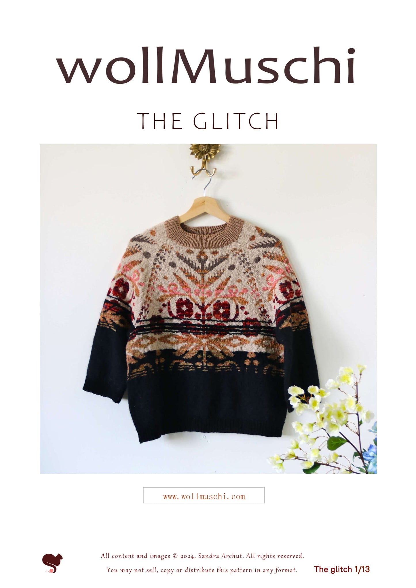 BUNDLE: PDF knitting pattern THE GLITCH plus PDF workshop 'Painting with Yarn: The Importance of Value in Stranded Knitting'