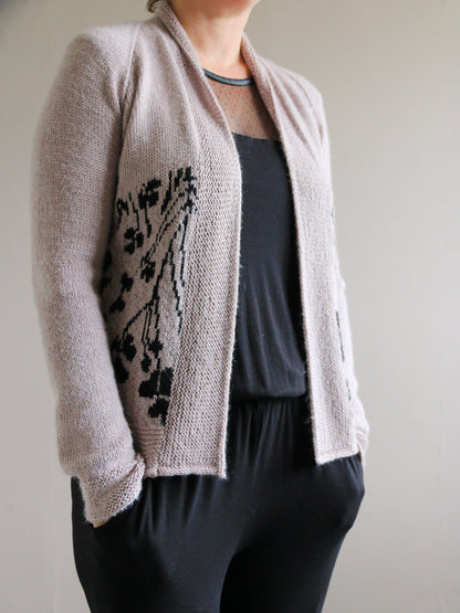 PDF knitting pattern CLOVER CARDIGAN