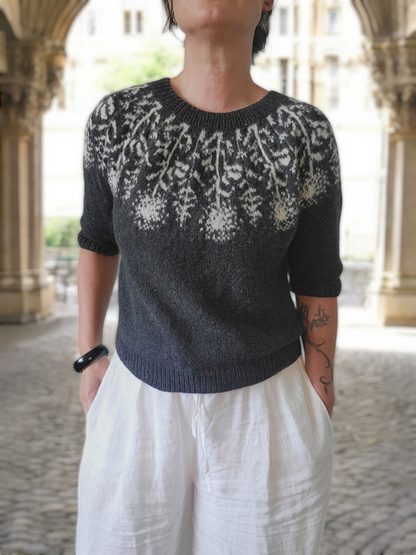 PDF knitting pattern PUSTEBLUMEN SWEATER 