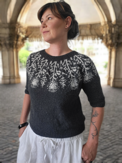 PDF knitting pattern PUSTEBLUMEN SWEATER 